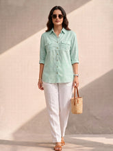 Mint Green Classic Sublime Shirt In Cotton