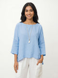 Light Blue Casual Wear Women's Top