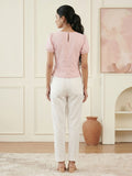 Light Pink Women's Wear Top In Cotton