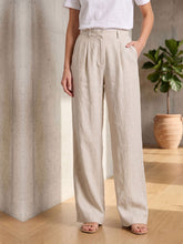 Light Beige Women's Wear Pant In Cotton
