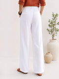 White Cotton Pant For Womens