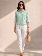 Mint Green Classic Sublime Shirt In Cotton
