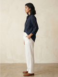Indigo Blue Cotton Shirt for Women