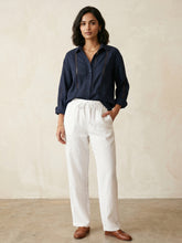 Indigo Blue Cotton Shirt for Women