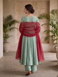 Mint Green Anarkali Suit Set with Palazzo