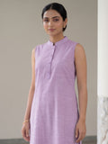 Lilac Casual Kurta Set For Womens In Cotton