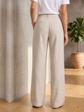 Light Beige Women's Wear Pant In Cotton
