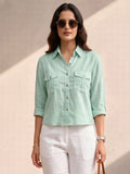 Mint Green Classic Sublime Shirt In Cotton
