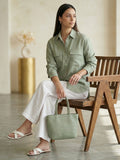 Sage Green Sublime Shirt For Womens