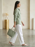 Sage Green Sublime Shirt For Womens