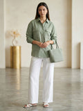 Sage Green Sublime Shirt For Womens