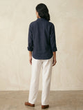 Indigo Blue Cotton Shirt for Women