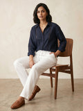 Indigo Blue Cotton Shirt for Women