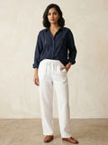 Indigo Blue Cotton Shirt for Women