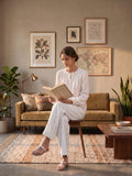 Ivory White Textured Cotton Top