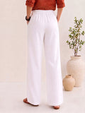 White Cotton Pant For Womens